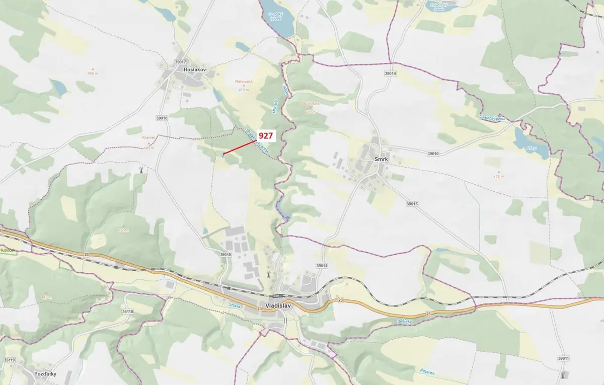 Prodej pozemku 613 m², Vladislav