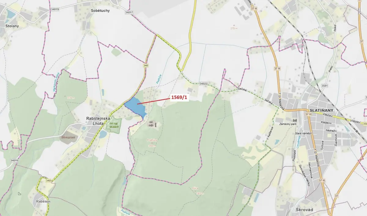 Prodej pozemku 59928 m², Chrudim